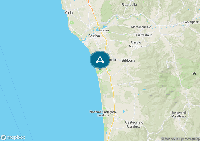 Localisez le camping sur la carte